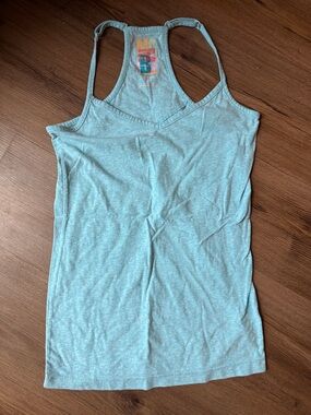 Women’s Light Blue Racerback Tank - Casual Stretch Fit